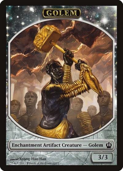 Golem TTHS-10 Theros Tokens Magic card