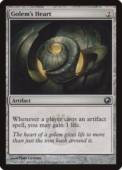 Golem's Heart SOM-161 Scars of Mirrodin Magic card