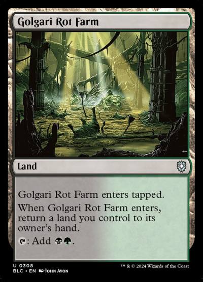 Golgari Rot Farm BLC-308 Bloomburrow Commander Magic card