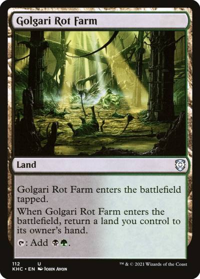 Golgari Rot Farm KHC-112 Kaldheim Commander Magic card