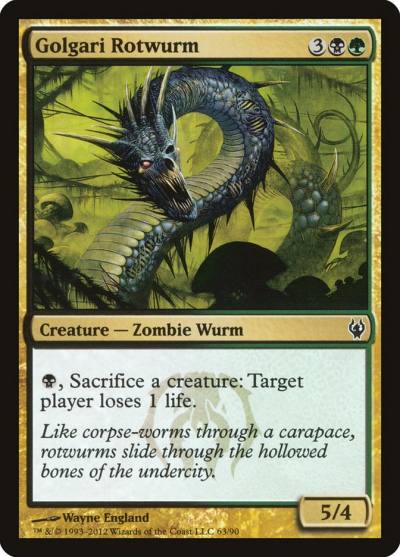 Golgari Rotwurm DDJ-63 Duel Decks: Izzet vs. Golgari Magic card