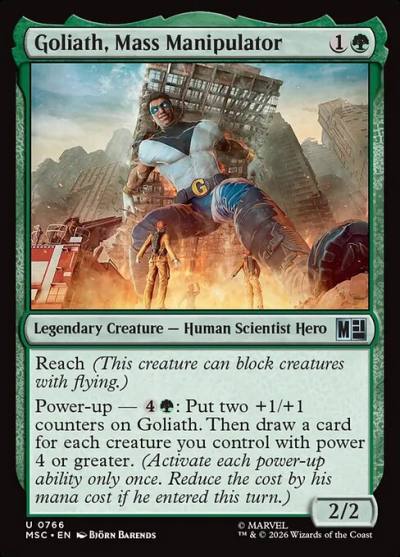 Goliath, Mass Manipulator MSC-766 Marvel Super Heroes Commander Magic card