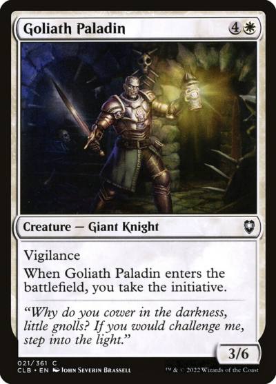 Goliath Paladin CLB-21 Commander Legends: Battle for Baldur's Gate Magic card