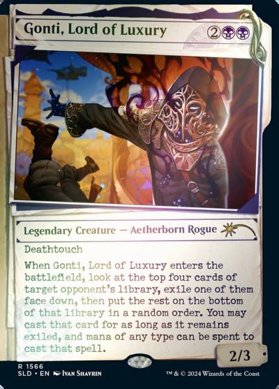 Gonti, Lord of Luxury SLD-1566STAR Secret Lair Drop Magic card