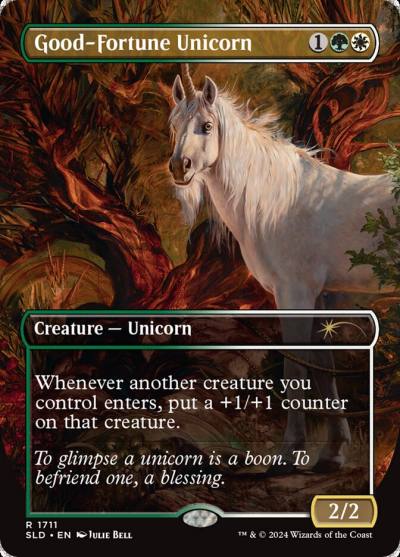 Good-Fortune Unicorn SLD-1711 Secret Lair Drop Magic card
