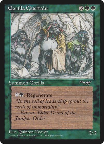 Gorilla Chieftain ALL-94B Alliances Magic card