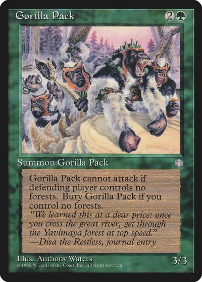 Gorilla Pack 247 Ice Age Magic card