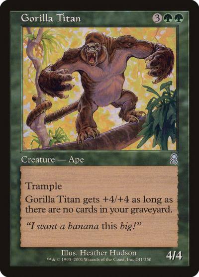 Gorilla Titan 241 Odyssey Magic card