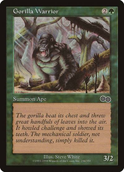 Gorilla Warrior USG-256 Urza's Saga Magic card