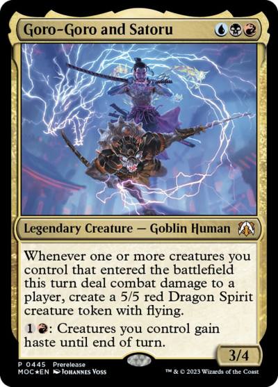 Goro-Goro and Satoru MOC-445 March of the Machine Commander Magic card