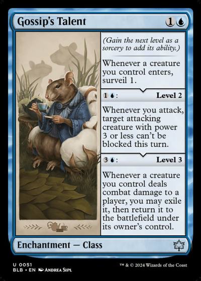 Gossip's Talent BLB-51 Bloomburrow Magic card