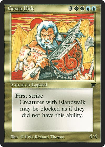 Gosta Dirk 227 Legends Magic card