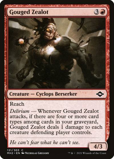 Gouged Zealot MH2-131 Modern Horizons 2 Magic card