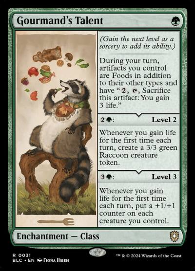Gourmand's Talent BLC-31 Bloomburrow Commander Magic card