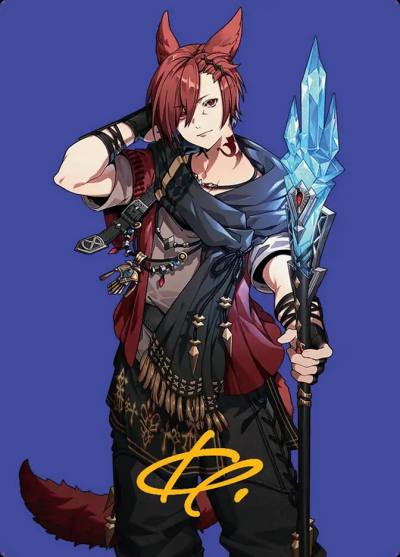 G'raha Tia, Scion Reborn // G'raha Tia, Scion Reborn AFIN-51 Final Fantasy Art Series Magic card