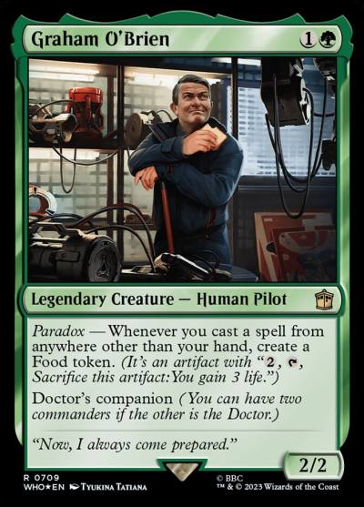 Graham O'Brien WHO-709 Doctor Who Magic card