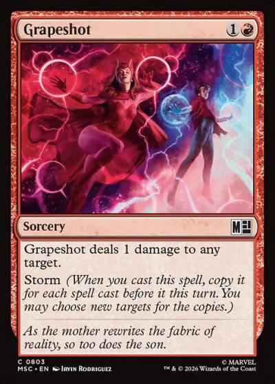 Grapeshot MSC-803 Marvel Super Heroes Commander Magic card