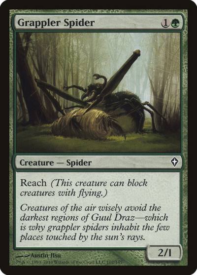 Grappler Spider 102 Worldwake Magic card
