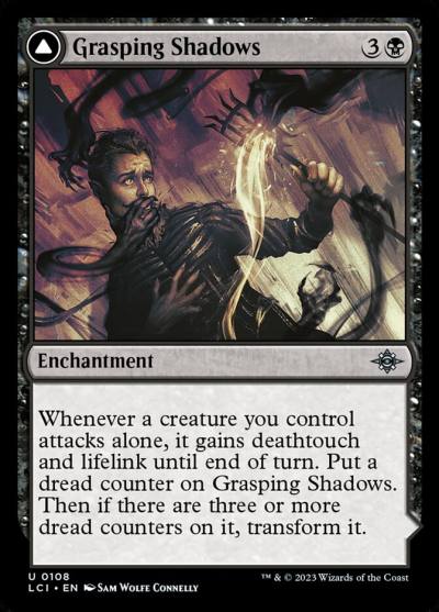 Grasping Shadows // Shadows' Lair LCI-108 The Lost Caverns of Ixalan Magic card
