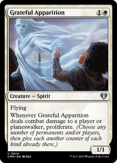 Grateful Apparition CMM-824 Commander Masters Magic card
