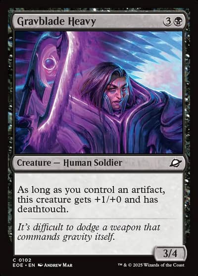 Gravblade Heavy 102 Edge of Eternities Magic card