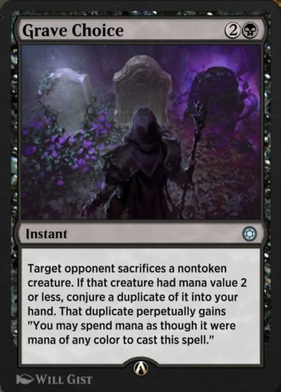 Grave Choice HBG-43 Alchemy Horizons: Baldur's Gate Magic card