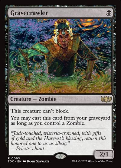 Gravecrawler TDC-93 Tarkir: Dragonstorm Commander Magic card