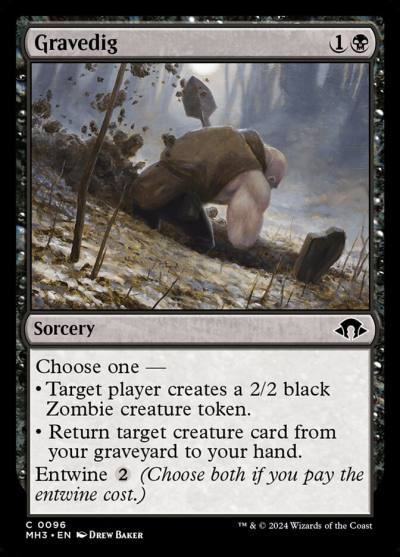 Gravedig MH3-96 Modern Horizons 3 Magic card