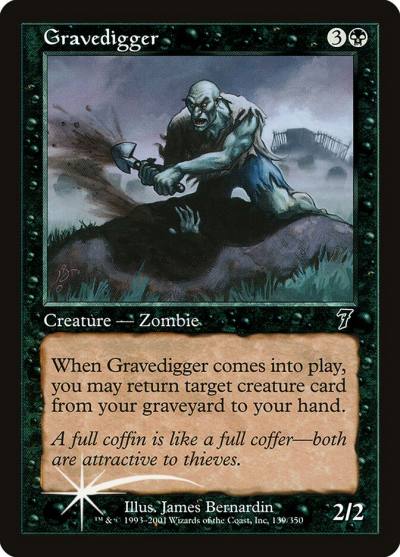 Gravedigger 7ED-139STAR Seventh Edition Magic card