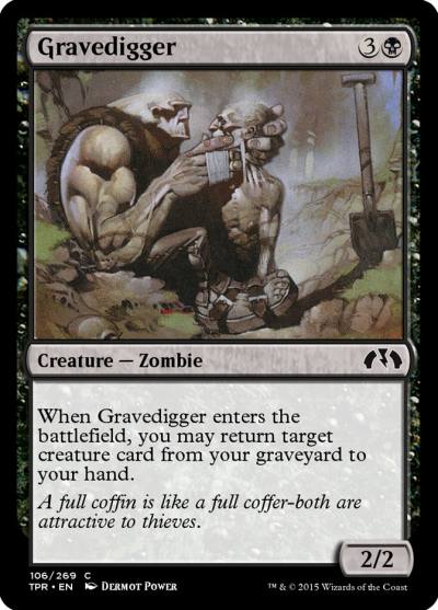 Gravedigger TPR-106 Tempest Remastered Magic card