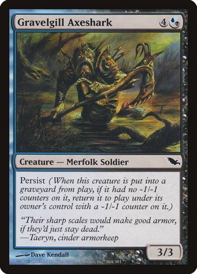 Gravelgill Axeshark SHM-164 Shadowmoor Magic card