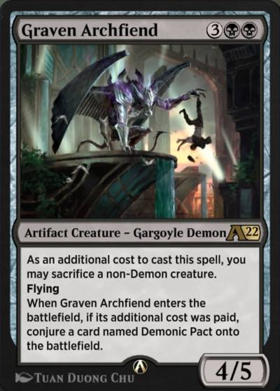 Graven Archfiend YSNC-7 Alchemy: New Capenna Magic card