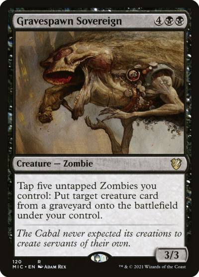 Gravespawn Sovereign MIC-120 Midnight Hunt Commander Magic card
