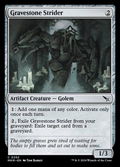 Gravestone Strider MKM-252 Murders at Karlov Manor Magic card