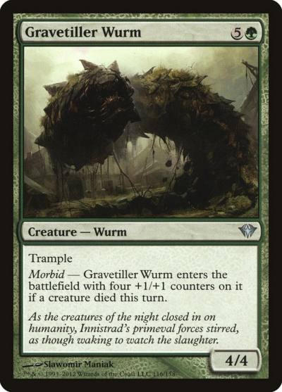 Gravetiller Wurm DKA-116 Dark Ascension Magic card