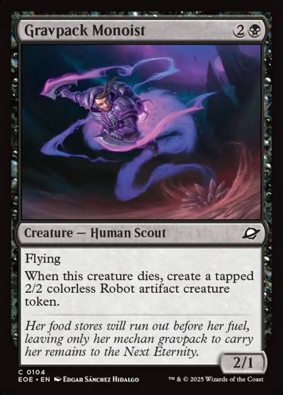 Gravpack Monoist 104 Edge of Eternities Magic card