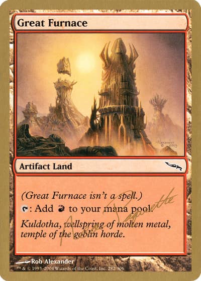 Great Furnace WC04-AP282 World Championship Decks 2004 Magic card