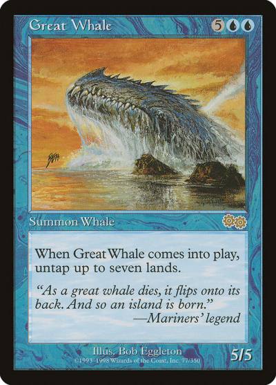 Great Whale USG-77 Urza's Saga Magic card