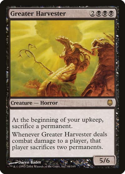Greater Harvester 44 Darksteel Magic card