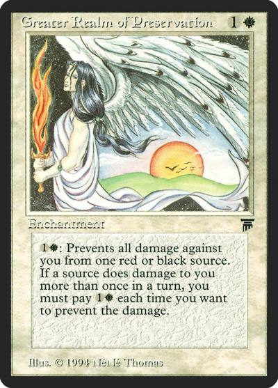 Greater Realm of Preservation LEG-18 Legends Magic card