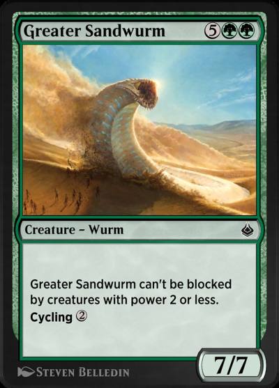 Greater Sandwurm AKR-192 Amonkhet Remastered Magic card