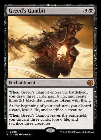 Greed's Gambit BIG-8 The Big Score Magic card