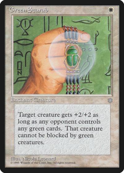 Green Scarab ICE-28 Ice Age Magic card