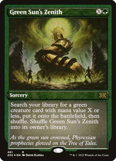 Green Sun's Zenith 2X2-461 Double Masters 2022 Magic card