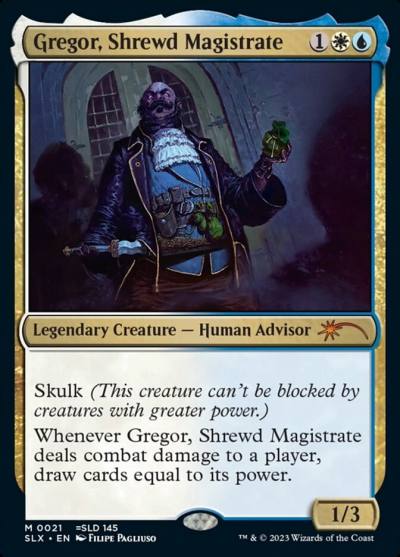 Gregor, Shrewd Magistrate SLX-21 Universes Within Magic card
