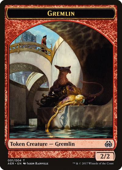 Gremlin TAER-1 Aether Revolt Tokens Magic card