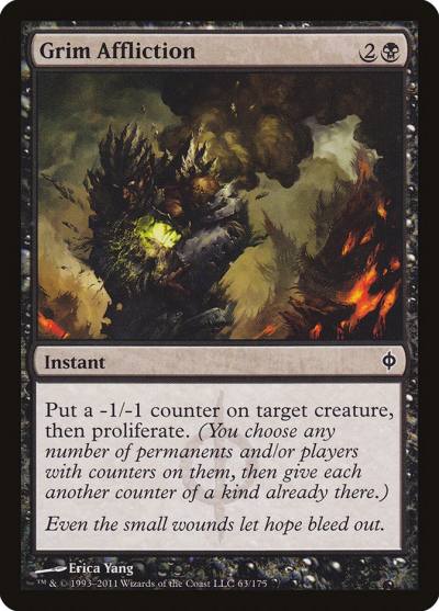 Grim Affliction NPH-63 New Phyrexia Magic card