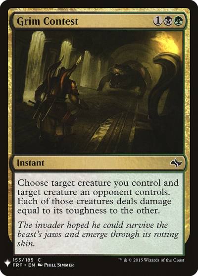 Grim Contest PLST-FRF-153 The List Magic card