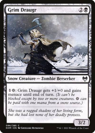 Grim Draugr 96 Kaldheim Magic card