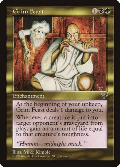 Grim Feast MIR-265 Mirage Magic card